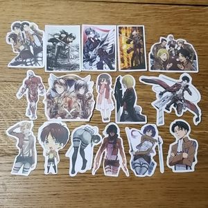 COPY - NWOT Attack On Titan glossy stickers